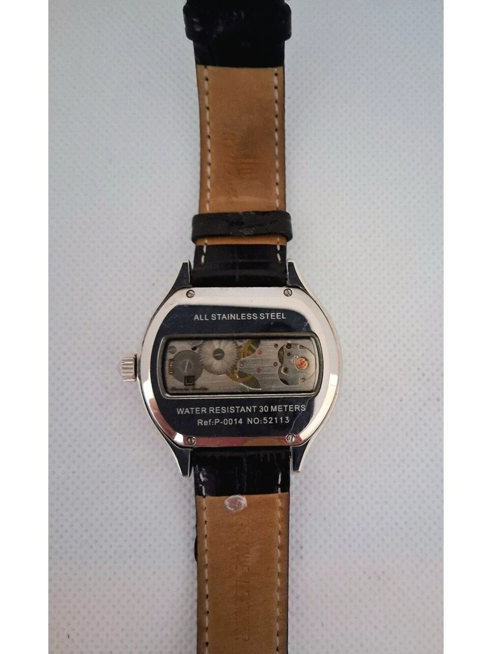 SUPER RARE Louis Bolle Pioneer II Men's Automatic Skeleton 44mm Moon Phase Watch